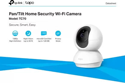 Tp-link Tapo TC70 Pan/Tilt Home Security WiFi Camera – Mercy