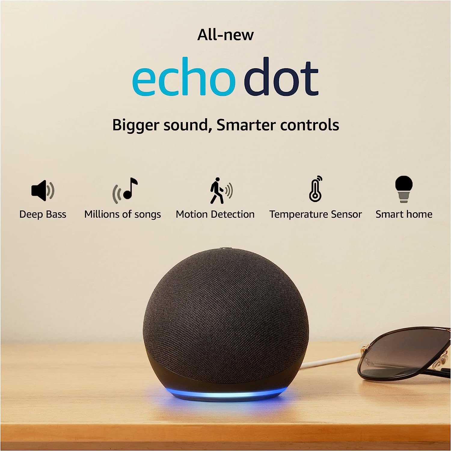 Echo Dot (3rd Generation) Smart Speaker with Alexa New 
